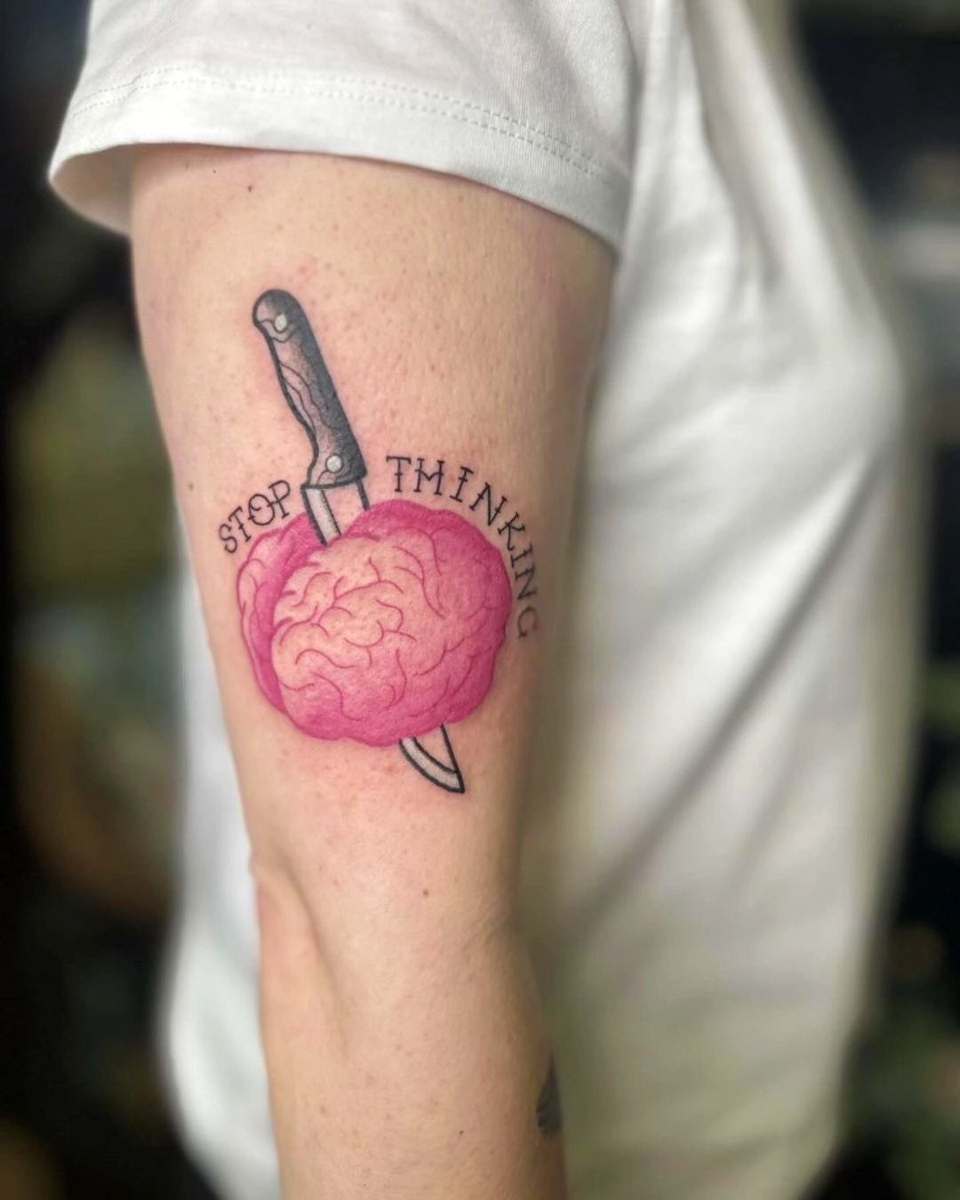 Brain Overthinking Switch Tattoo