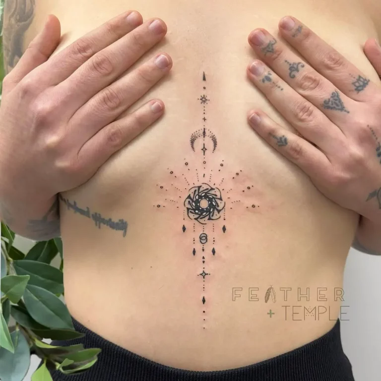 Cosmic Energy Alignment Tattoo