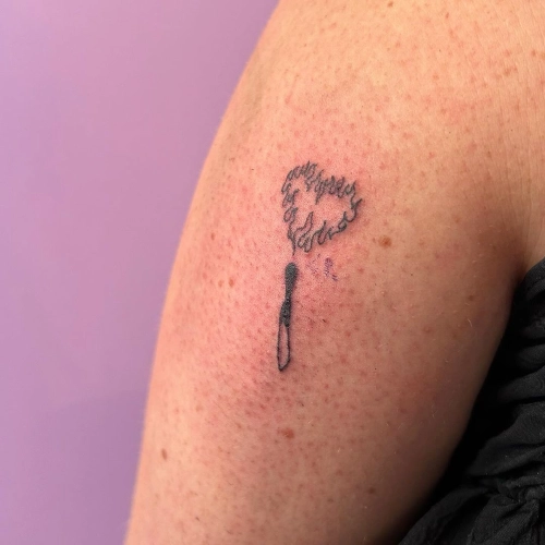 Dandelion Wish Tiny Tattoo