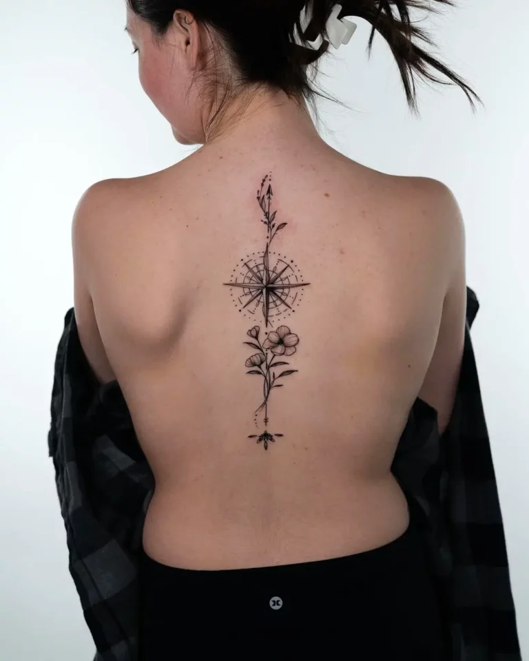 Energetic Compass Flora Tattoo