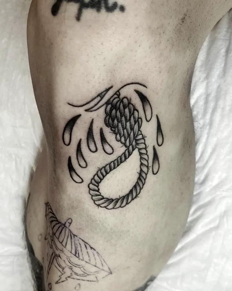 Energetic Knot Flame Tattoo
