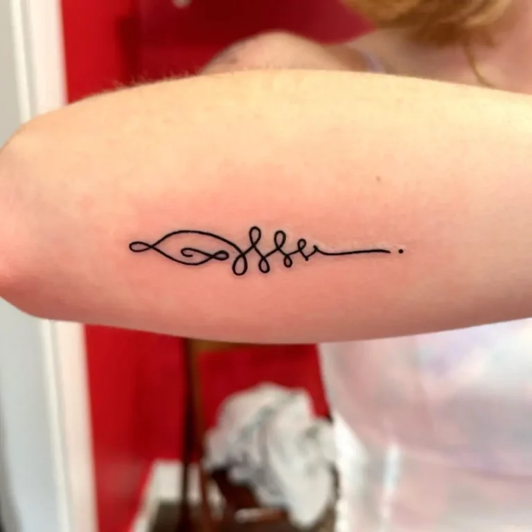 Energetic Lifeline Signature Tattoo