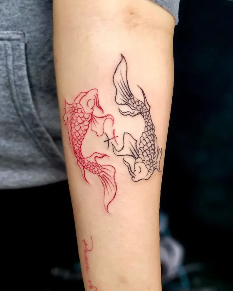 Koi Fish Yin Yang Tattoo