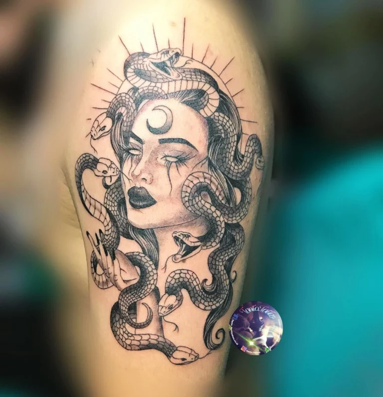 Medusa Serpent Gaze Tattoo