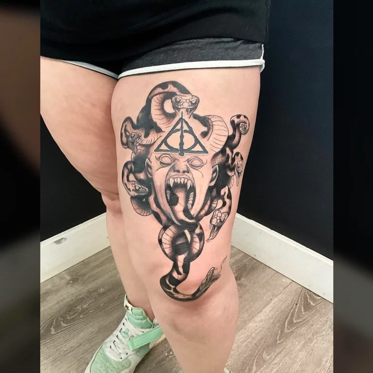 Medusa Serpent Symbol Tattoo