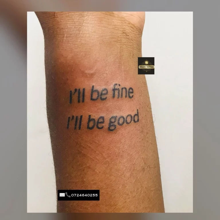 Resilience Affirmation Script Tattoo