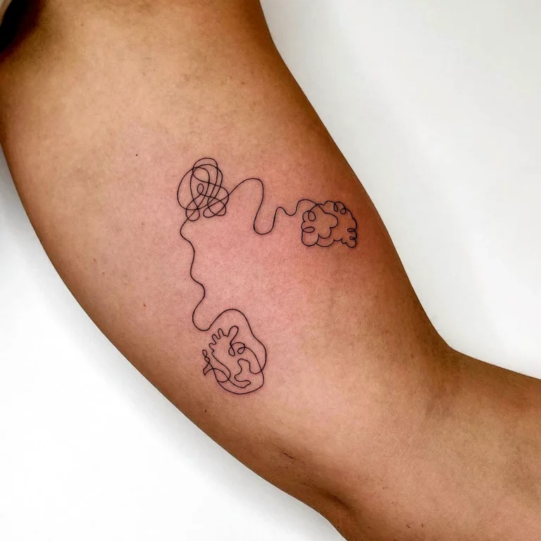 Serenity Flower Mindfulness Tattoo