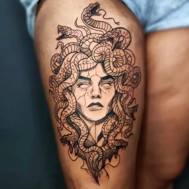 Serpentine Medusa Gorgon Tattoo