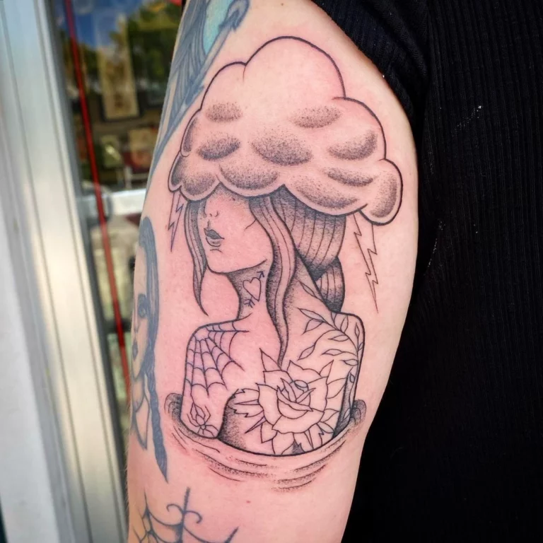 Stormy Mind Lotus Blossom Tattoo