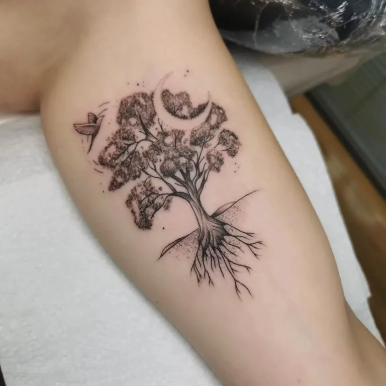 Tree of Life Night Sky Tattoo